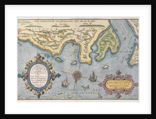 Dutch Trade map of the Baltic Sea by Dutch School