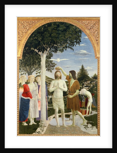 Baptism of Christ, 1450 by Piero della Francesca