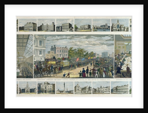 Scenes Associated with the Presentation of the Petition to Parliament by Thomas Duncombe in 1842 by English School