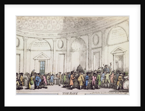 The Bank, 1792 by Thomas Rowlandson
