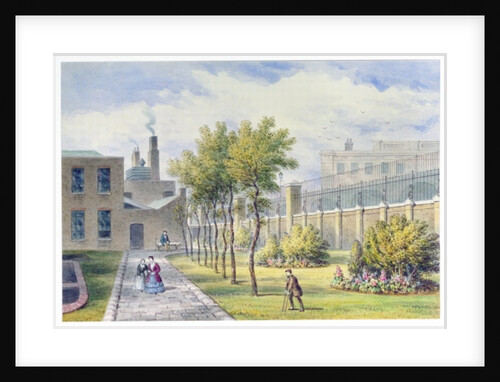 Garden of St. Thomas's Hospital, Southwark, London by Thomas Hosmer Shepherd