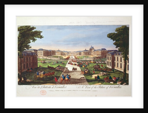 View of the Palace of Versailles, 1794 by Jacques Rigaud