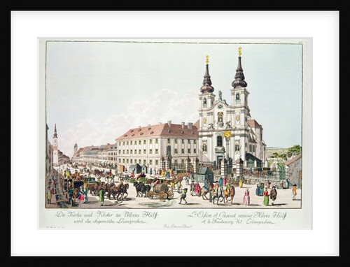 Parish Church and Convent of Mariahilf, Vienna, 1783 by Johann Ziegler