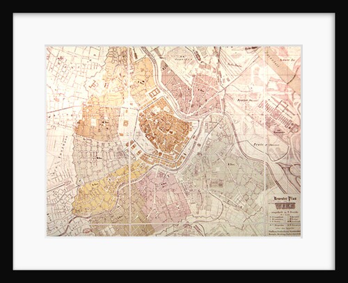 Map of Vienna. by German School