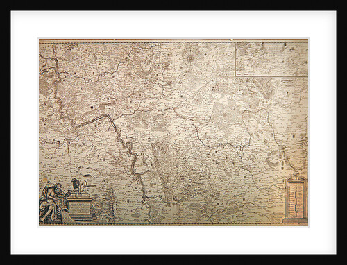 Map of the Archbishopric and Electorate of Mainz, c. 1695 by German School