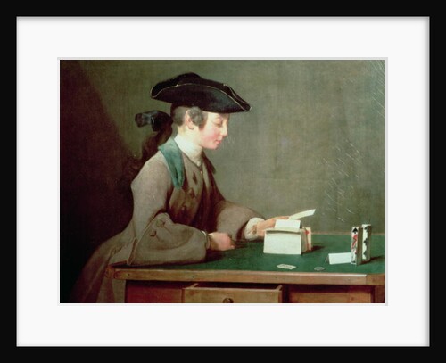 The House of Cards, c.1736-37 by Jean-Baptiste Simeon Chardin