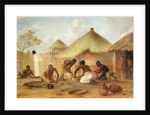 Manufacture of Sugar at Katipo - Making the panellas or pots to contain it, 1859 by Thomas Baines