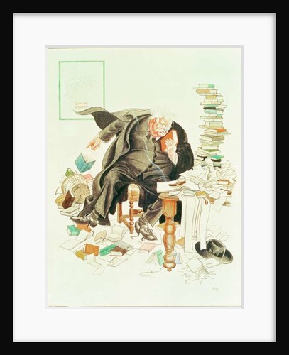 The Outline of Sanity Satirical Cartoon of G.K. Chesterton by Anonymous