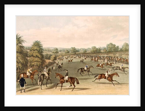 Epsom: preparing to start, 1830 by James Pollard
