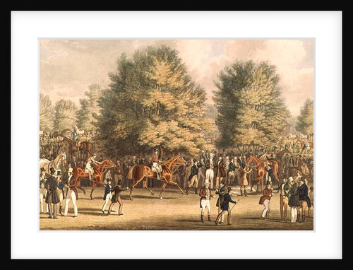 Epsom, Saddling in the Warren by James Pollard