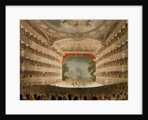 Kings Theatre Opera House by T. & Pugin A.C. Rowlandson