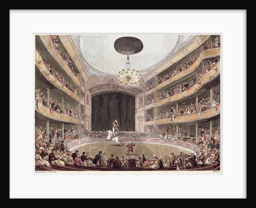 Astley's Amphitheatre from Ackermann's 'Microcosm of London' by T. & Pugin A.C. Rowlandson