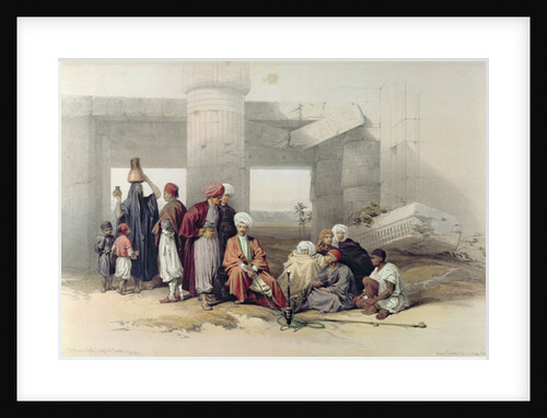 Entrance of the Temple of Amus II at Goorha, Thebes by David Roberts