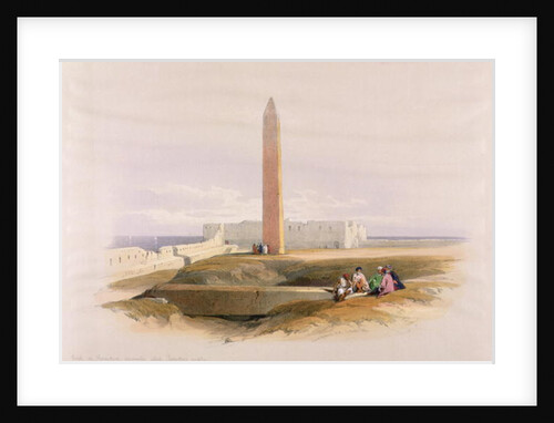 Obelisk at Alexandria, commonly called Cleopatra's Needle by David Roberts