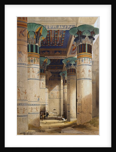 View under the Grand Portico, Philae by David Roberts
