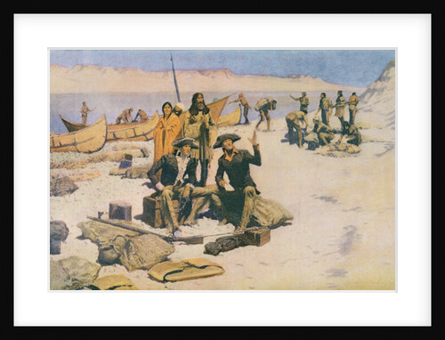 Lewis and Clark at the mouth of the Columbia River, 1805 by Frederic Remington