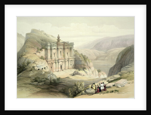 El Deir, Petra, March 8th 1839 by David Roberts