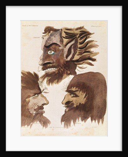 Astaroth, Abaddon and Mammon, three demons from 'The Magus' by Francis Barrett by Francis (after) Barrett