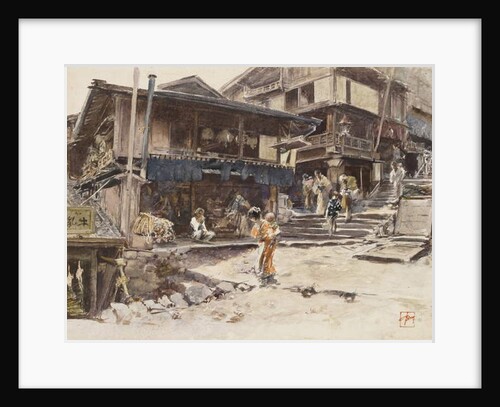 A Street in Ikao, Japan I, 1890 by Robert Frederick Blum