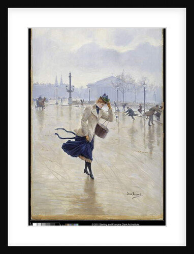 Windy Day, Place de la Concorde, c.1890 by Jean Beraud