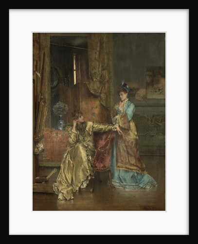 The Visit, c.1870 by Alfred Emile Stevens