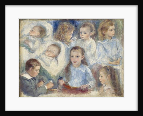 Studies of Heads, 1881 by Pierre Auguste Renoir