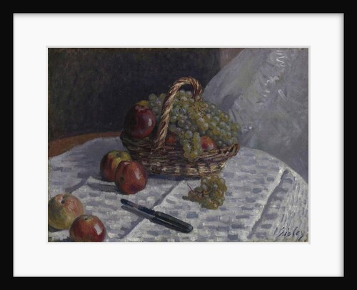 Apples and Grapes in a Basket, c.1880-81 by Alfred Sisley