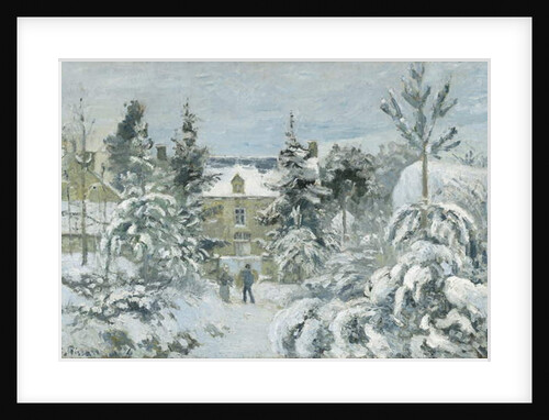 Piette's House at Montfoucault, 1874 by Camille Pissarro