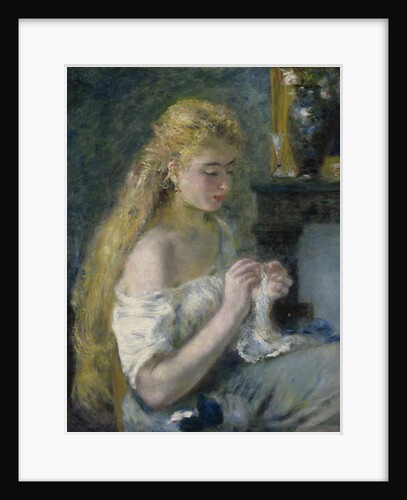 Woman Crocheting, c.1875 by Pierre Auguste Renoir