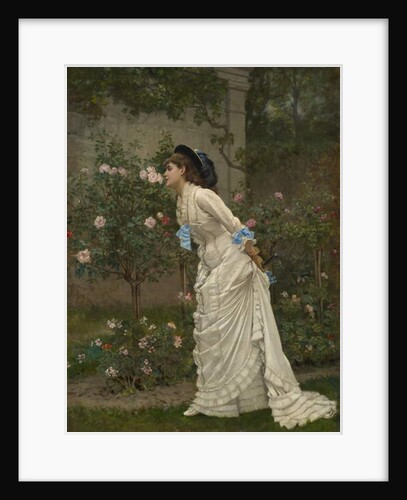 Woman and Roses, 1879 by Auguste Toulmouche