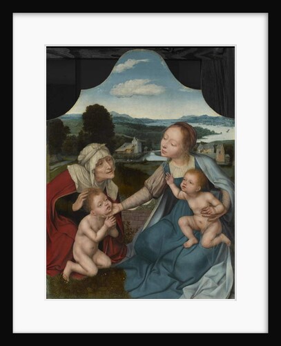 Virgin and Child with Saints Elizabeth and John the Baptist, c.1520-25 by Quentin Massys or Matsys