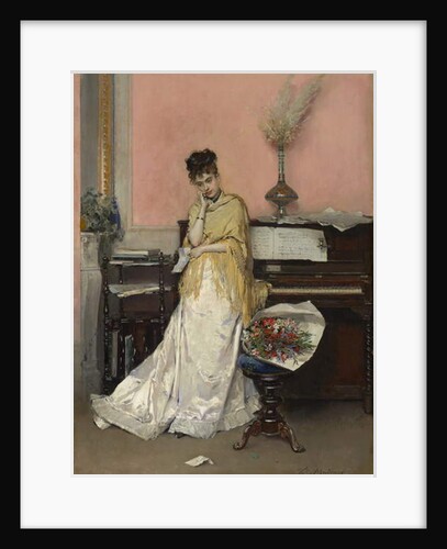 Reverie - The Letter, 1870s by Raimundo de Madrazo y Garreta