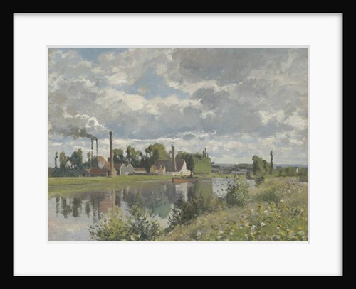 The River Oise near Pontoise, 1873 by Camille Pissarro