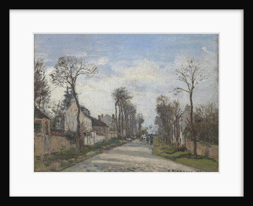 Route de Versailles, Louveciennes, 1870 by Camille Pissarro