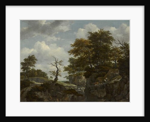 Landscape with Bridge, Cattle and Figures, c.1660 by Jacob Isaaksz.