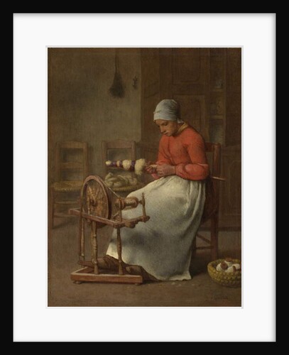 Woman Spinning, c.1855-60 by Jean-Francois Millet