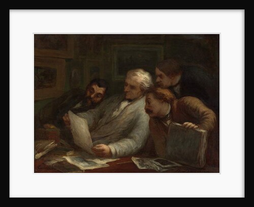 The Print Collectors, c.1860-63 by Honore Daumier