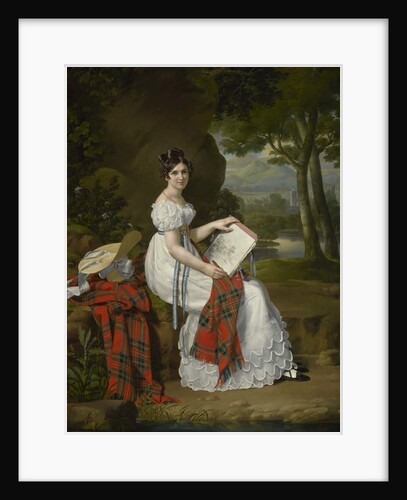 Woman Sketching in a Landscape, c.1830 by Austrian School