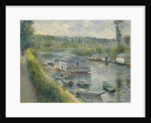 Wash-house Boat at Bas-Meudon, c.1874 by Pierre Auguste Renoir