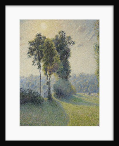 Landscape at Saint-Charles, near Gisors, Sunset, 1891 by Camille Pissarro