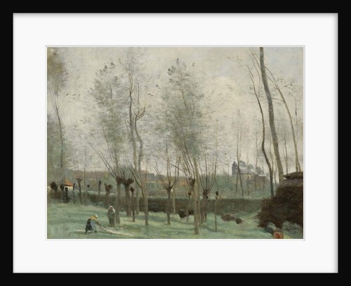 Washerwomen in a Willow Grove, 1871 by Jean Baptiste Camille Corot