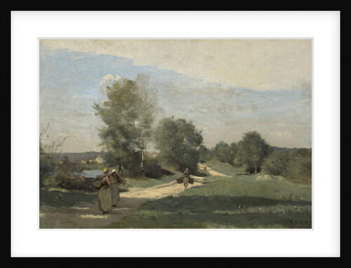 Road by the Water, c.1865-70 by Jean Baptiste Camille Corot