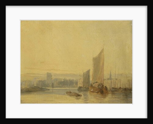 River Scene, Rouen by English School