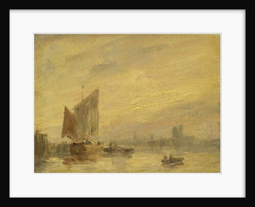 River Scene, Rouen by English School