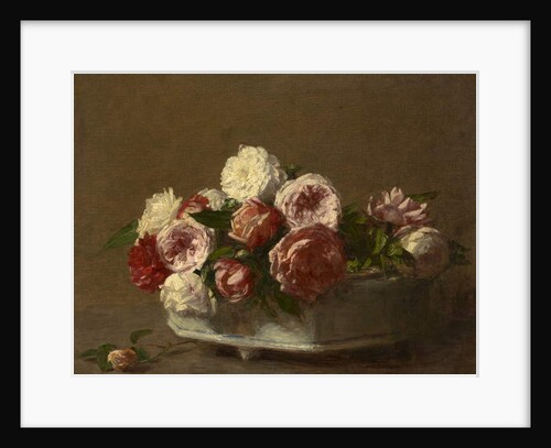 Roses in a Porcelain Planter, c.1875-1900 by Victoria Dubourg