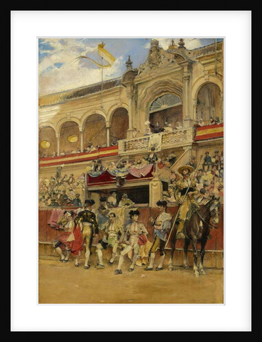 Inside the Bullring, c.1880 by José García Ramos