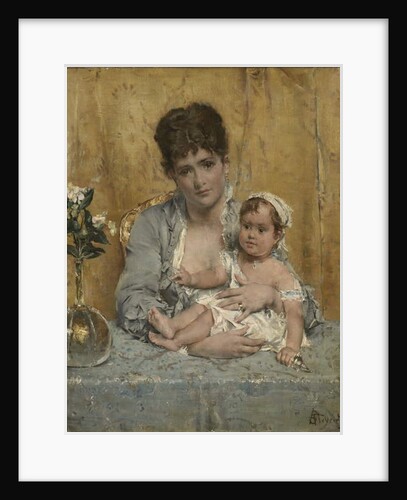 Mother and Child, c.1875-80 by Alfred Emile Stevens