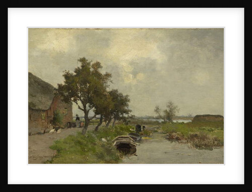 Washing Clothes, c.1850-80 by Johannes Hendrik Weissenbruch