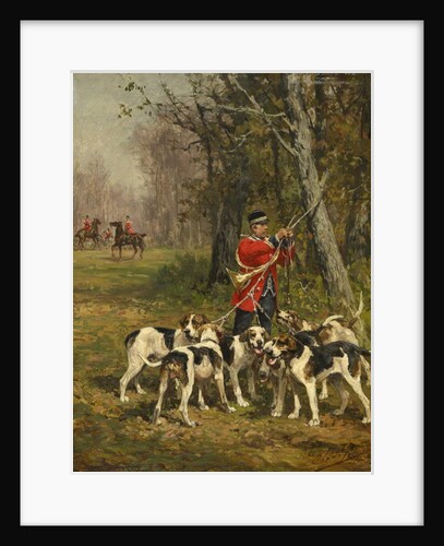Hunting Hounds, c.1850-97 by Charles Oliver de Penne