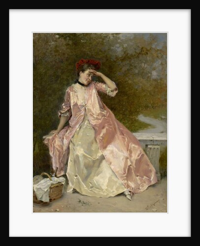 Woman with a Picnic Basket, c.1890 by Raimundo de Madrazo y Garreta
